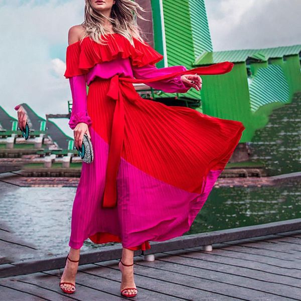 women's long sleeve dress party elegant ruffles dresses one line collar solid color fashion bohemian style tube casual, Black;gray
women's long sleeve dress party elegant ruffles dresses one line collar solid color fashion bohemian style tube casual, Black;gray