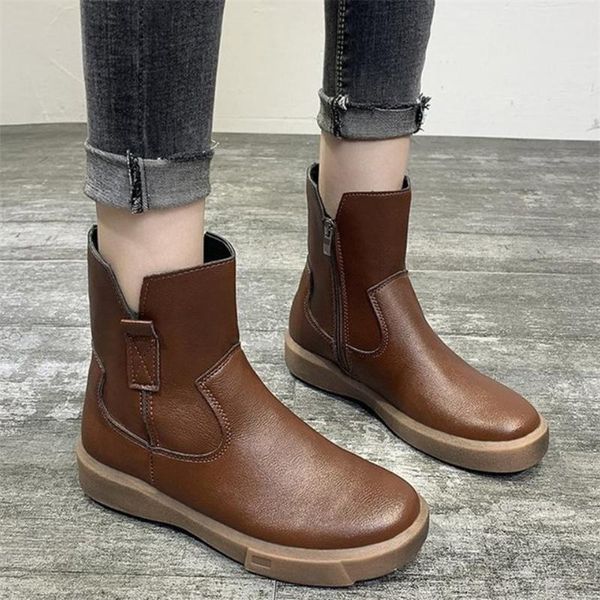 boots 2021 winter women's fashion women ankle low-heeled warm retro zipper snow for shoes botas mujer, Black
boots 2021 winter women's fashion women ankle low-heeled warm retro zipper snow for shoes botas mujer, Black