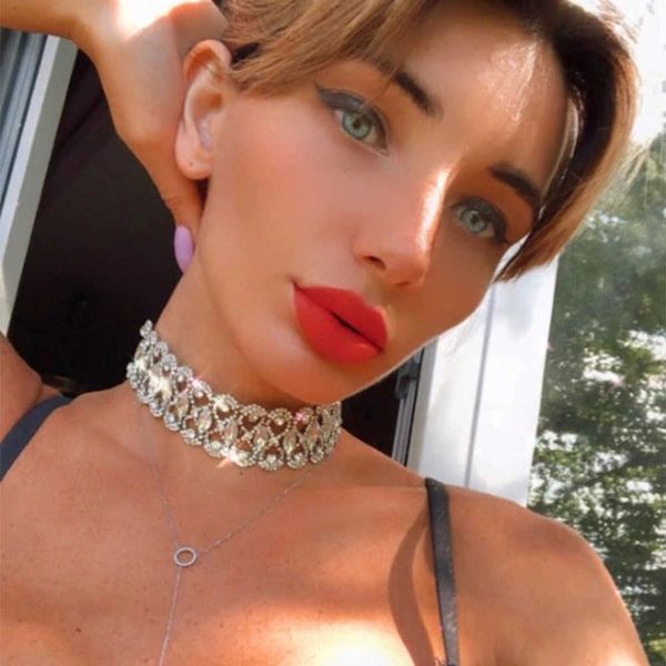 designer necklace luxury jewelry stonefans bridal cute large rhinestone chokers for women simple wedding accessories crystal statement chunk, Silver
designer necklace luxury jewelry stonefans bridal cute large rhinestone chokers for women simple wedding accessories crystal statement chunk, Silver