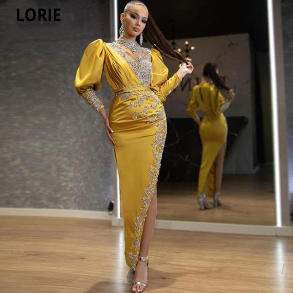 party dresses lorie crystal beads yellow satin evening dubai arabic abiye formal prom gowns with split 2021 celebrity, White;black
party dresses lorie crystal beads yellow satin evening dubai arabic abiye formal prom gowns with split 2021 celebrity, White;black