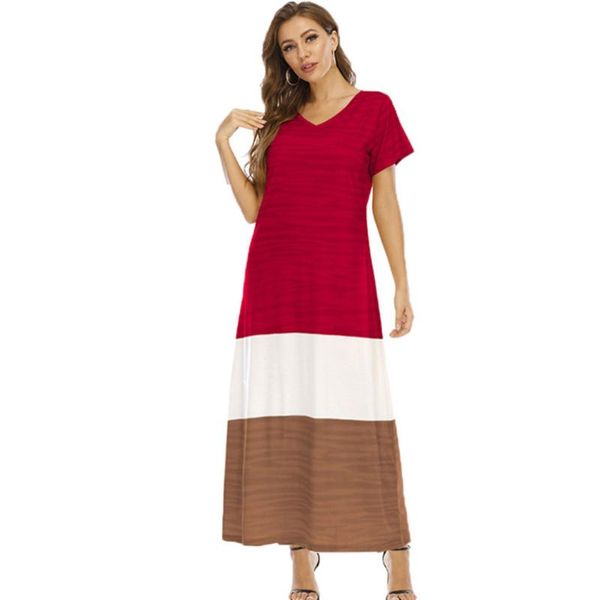 ethnic clothing 2021 muslim women's middle east loose large size robe european and american color matching temperament dress abaya, Red
ethnic clothing 2021 muslim women's middle east loose large size robe european and american color matching temperament dress abaya, Red