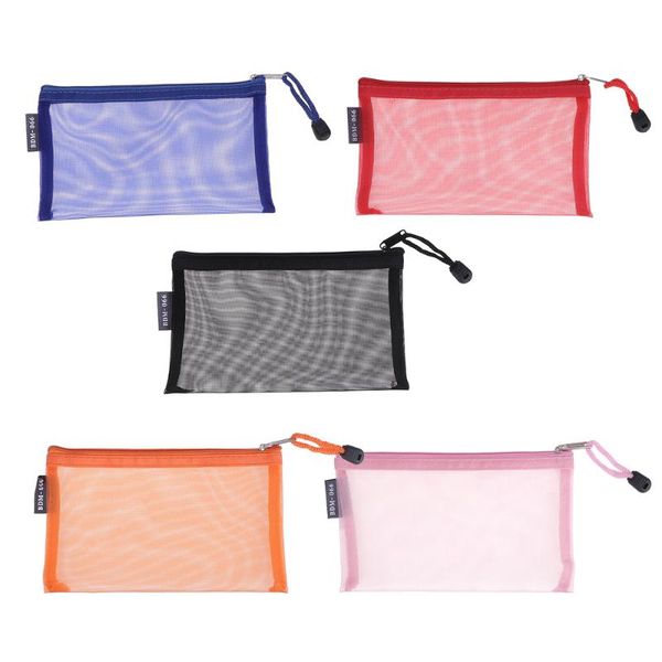 pencil cases 5pcs zipper mesh pouch transparent pen bag multipurpose travel bags for office supplies cosmetics accessories
pencil cases 5pcs zipper mesh pouch transparent pen bag multipurpose travel bags for office supplies cosmetics accessories
