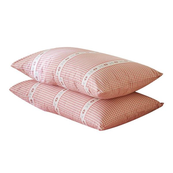pillow case girl heart cotton pillowcase single pink plaid one-pair package 48 * 74cm
pillow case girl heart cotton pillowcase single pink plaid one-pair package 48 * 74cm