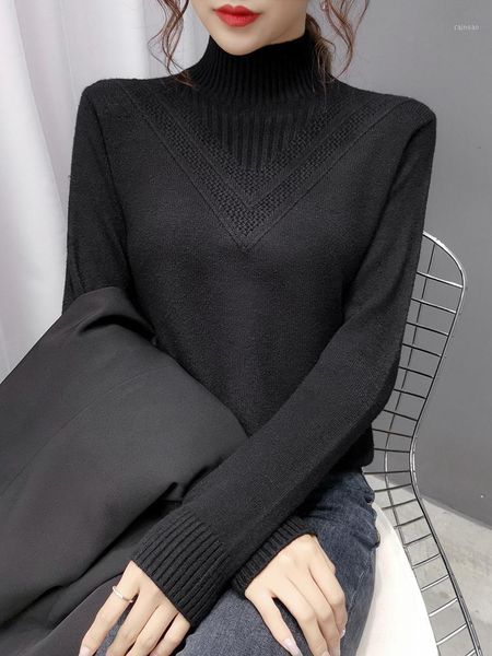 women's sweaters 2021 autumn winter cashmere sweater women high-collar thickened pullover loose large size knitted wool shirt, White;black
women's sweaters 2021 autumn winter cashmere sweater women high-collar thickened pullover loose large size knitted wool shirt, White;black