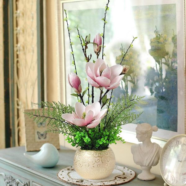 vases modern magnolia flower+artificial flower home furnishing decoration flowerpot livingroom deskarrangement ornament art
vases modern magnolia flower+artificial flower home furnishing decoration flowerpot livingroom deskarrangement ornament art