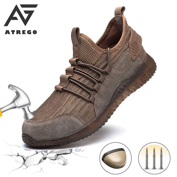 boots atrego men mesh work safety shoe steel toe cap breathable light anti-puncture hiking indestructible sneakers, Black
boots atrego men mesh work safety shoe steel toe cap breathable light anti-puncture hiking indestructible sneakers, Black