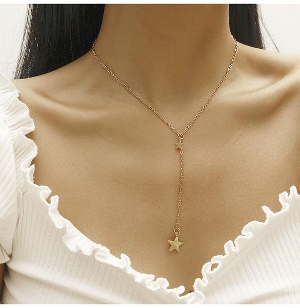 pendant necklaces korean retro star necklace for women simple fashion tassel girl jewelry birthday gift trend, Silver
pendant necklaces korean retro star necklace for women simple fashion tassel girl jewelry birthday gift trend, Silver