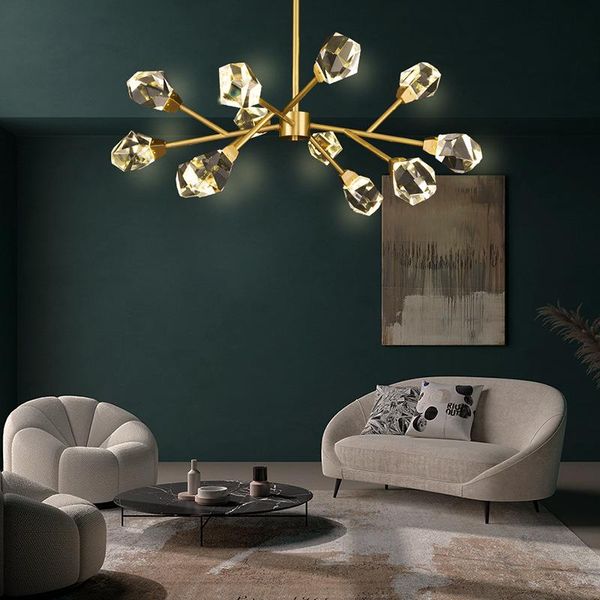 chandeliers nordic living room chandelier 2021 post-modern light luxury molecular design crystal dining bedroom copper lamps
chandeliers nordic living room chandelier 2021 post-modern light luxury molecular design crystal dining bedroom copper lamps