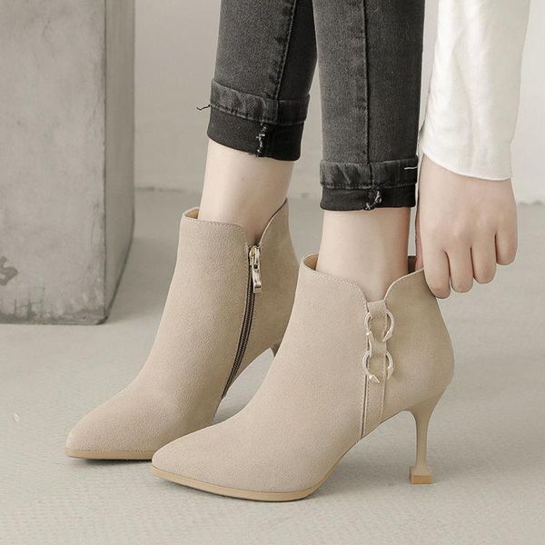 boots cresfimix women classic pointed toe beige stiletto heel autumn lady casual black ankle high botas mujer a6406d
boots cresfimix women classic pointed toe beige stiletto heel autumn lady casual black ankle high botas mujer a6406d