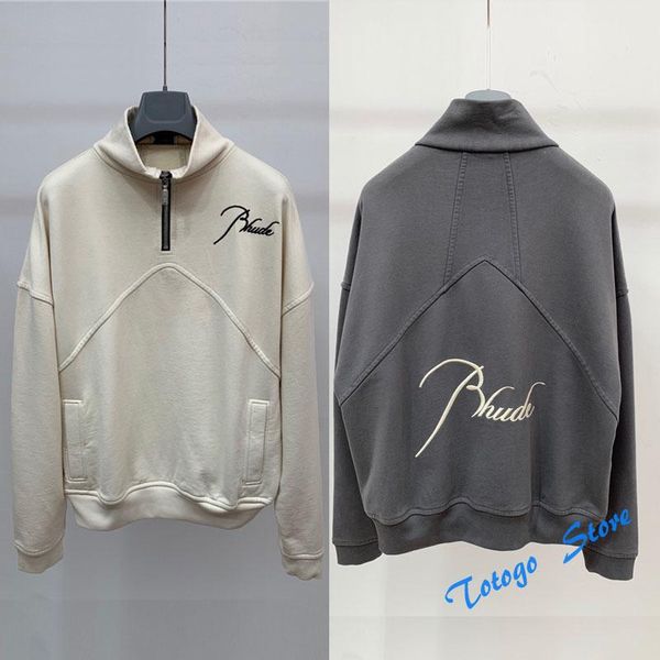 men's hoodies & sweatshirts 21fw vintage patchwork embroidery men women 1:1 hoodie stand-up collar half zipper pullovers, Black
men's hoodies & sweatshirts 21fw vintage patchwork embroidery men women 1:1 hoodie stand-up collar half zipper pullovers, Black