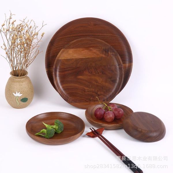 dishes & plates walnut plate solid wood round wooden dessert black fruit cake steak cheese
dishes & plates walnut plate solid wood round wooden dessert black fruit cake steak cheese