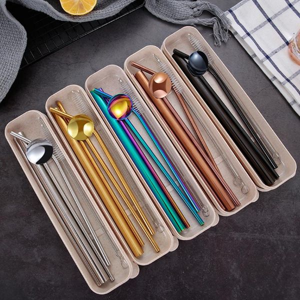 drinking straws environmentally friendly 3pcs stainless drink set 2 pcs cleaner brush 1pcs spoon reusable straw barware tools with box
drinking straws environmentally friendly 3pcs stainless drink set 2 pcs cleaner brush 1pcs spoon reusable straw barware tools with box