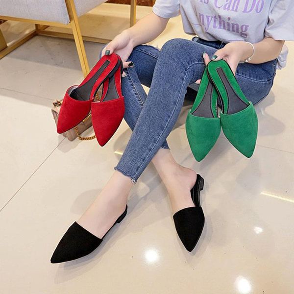 slippers bailehou classic shoes woman pointed toe flat mules women fashion ladies outdoor shallow slides casual, Black
slippers bailehou classic shoes woman pointed toe flat mules women fashion ladies outdoor shallow slides casual, Black