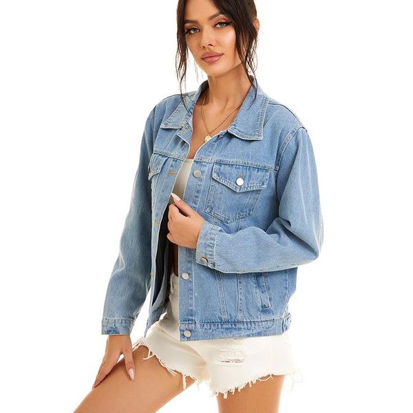 women's jackets women spring outwear denim coat solid turn down collar cotton jacket for female all-match coats 4150921, Black;brown
women's jackets women spring outwear denim coat solid turn down collar cotton jacket for female all-match coats 4150921, Black;brown