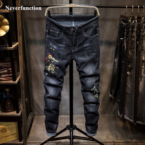 jeans men hip hop embroidered casual skinny fashion streetwear mens stretch cotton motorcycle joggers denim trousers, Blue
jeans men hip hop embroidered casual skinny fashion streetwear mens stretch cotton motorcycle joggers denim trousers, Blue