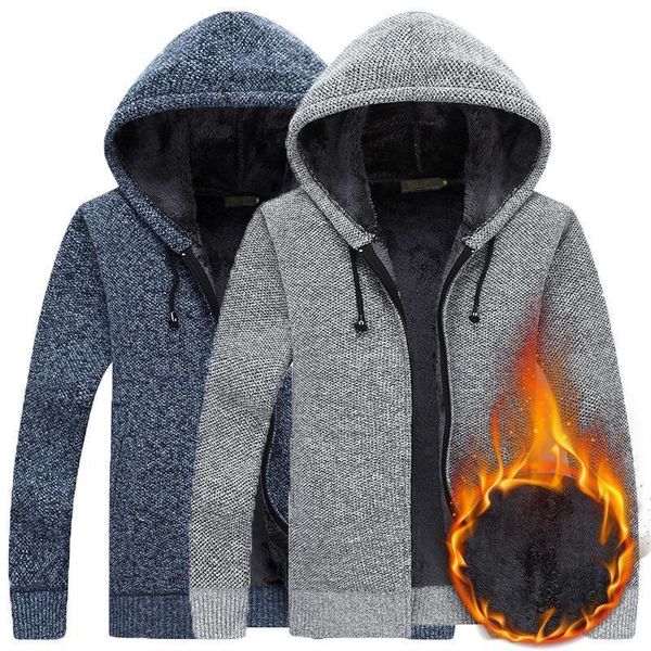 men's sweaters autumn winter sweater men casual fashion hooded collar thick fleece warm cardigan korean clothes sweatercoat, White;black
men's sweaters autumn winter sweater men casual fashion hooded collar thick fleece warm cardigan korean clothes sweatercoat, White;black
