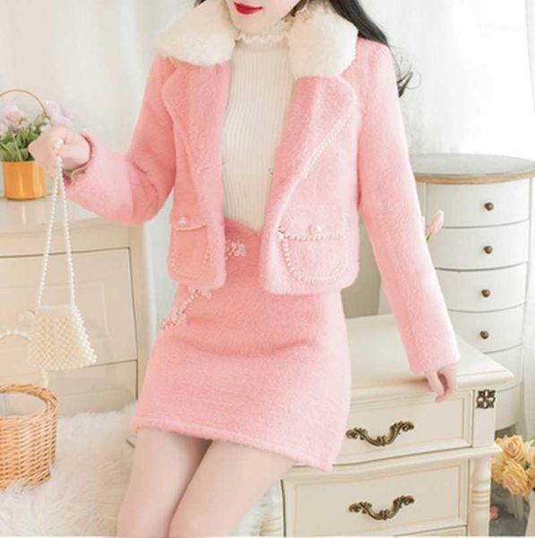 drop 2021 est winter women's suits long sleeve short coat with + mini skirt 2 pieces sets feminino tracksuits, Gray
drop 2021 est winter women's suits long sleeve short coat with + mini skirt 2 pieces sets feminino tracksuits, Gray
