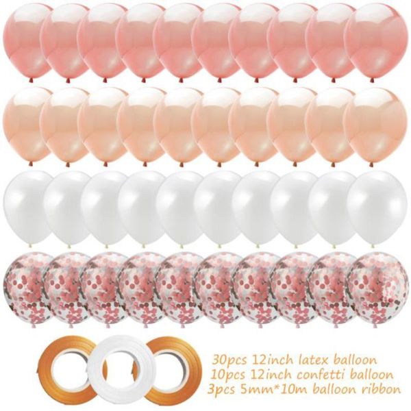 party decoration 43pcs/set rose gold 12 inch confetti helium latex balloons for kids girls women birthday wedding bridal baby shower
party decoration 43pcs/set rose gold 12 inch confetti helium latex balloons for kids girls women birthday wedding bridal baby shower