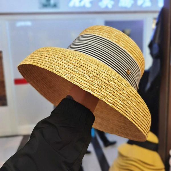 straw hat female summer high-end temperament lampshade sun women beach french retro wide-brimmed wide brim hats, Blue;gray
straw hat female summer high-end temperament lampshade sun women beach french retro wide-brimmed wide brim hats, Blue;gray
