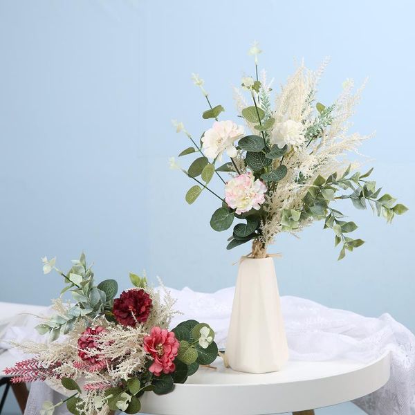 decorative flowers & wreaths artificial flores rose peony eucalyptus weaves wedding bouquet for bride scene settings el home decoration indo
decorative flowers & wreaths artificial flores rose peony eucalyptus weaves wedding bouquet for bride scene settings el home decoration indo