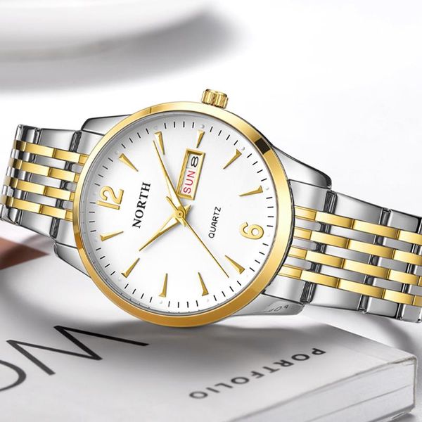 wristwatches north man watches stainless steel day date mens waterproof clock casual sport quartz men wrist watch with montre homme, Slivery;brown
wristwatches north man watches stainless steel day date mens waterproof clock casual sport quartz men wrist watch with montre homme, Slivery;brown