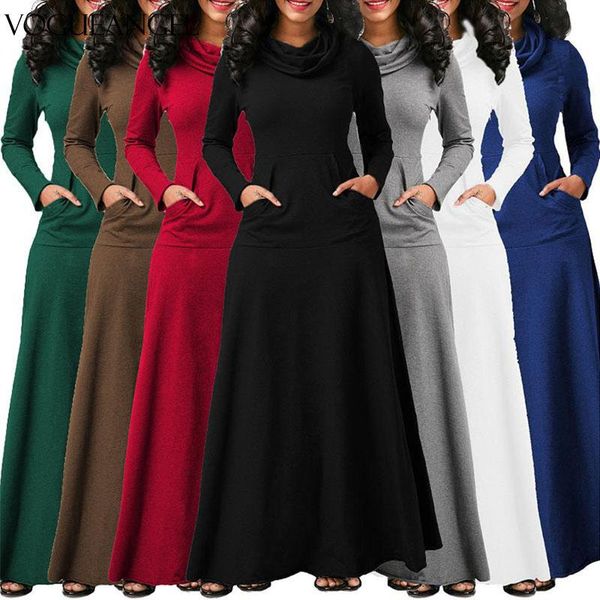 casual dresses women warm dress with pocket solid long sleeve vintage maxi robe bow neck elegant vestidos s-5xl, Black;gray
casual dresses women warm dress with pocket solid long sleeve vintage maxi robe bow neck elegant vestidos s-5xl, Black;gray