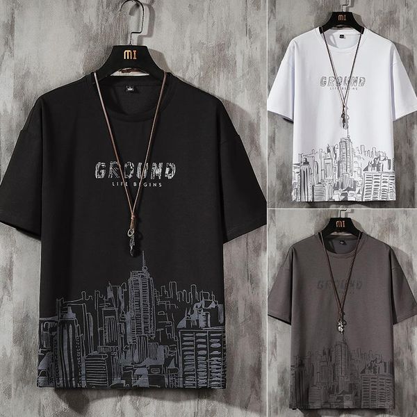summer mens casual comfortable t-shirts male harajuku loose shirts city pattern printed half sleeve men o-neck sports tees men's, White;black
summer mens casual comfortable t-shirts male harajuku loose shirts city pattern printed half sleeve men o-neck sports tees men's, White;black