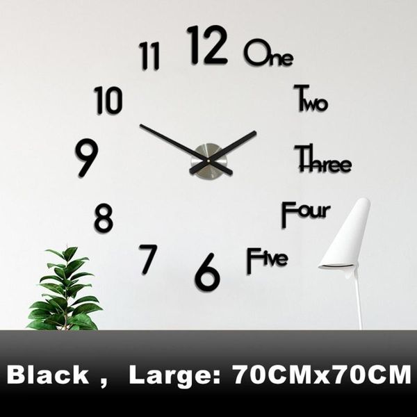 wall clocks 3d diy clock decor sticker frameless large kit for home living room bedroom office decoration(no battery)
wall clocks 3d diy clock decor sticker frameless large kit for home living room bedroom office decoration(no battery)