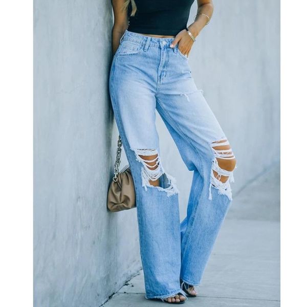 women's jeans donsignet fashion casual -selling high street mid-rise solid color straight-leg hole water-based, Blue
women's jeans donsignet fashion casual -selling high street mid-rise solid color straight-leg hole water-based, Blue
