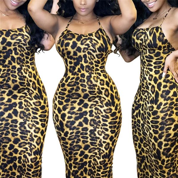 women's leopard print sling dress summer fashion backless party tight bag hip maxi bodycon dresses for women casual, Black;gray
women's leopard print sling dress summer fashion backless party tight bag hip maxi bodycon dresses for women casual, Black;gray