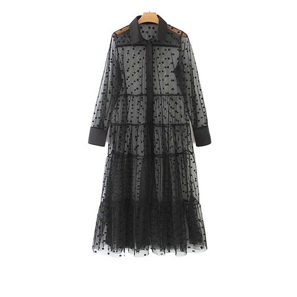 hirigin women stylish polka dot patchwork transparent midi shirt dress long sleeve female chic mesh dresses vestidos 210623, Black;gray
hirigin women stylish polka dot patchwork transparent midi shirt dress long sleeve female chic mesh dresses vestidos 210623, Black;gray