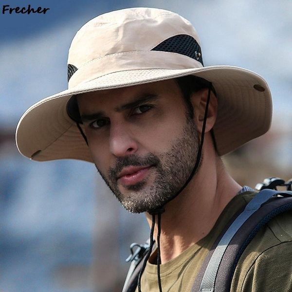 wide brim hats upf 50+ summer men sun protector uv-proof breathable bucket hat large hiking outdoor fishing beach cap cowboy, Blue;gray
wide brim hats upf 50+ summer men sun protector uv-proof breathable bucket hat large hiking outdoor fishing beach cap cowboy, Blue;gray