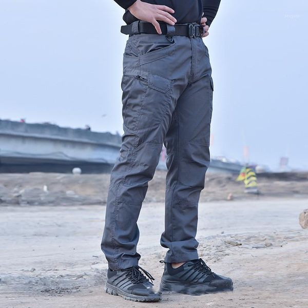 men's pants mens camouflage cargo elastic multiple pocket military male trousers outdoor joggers pant plus size tactical men, Black