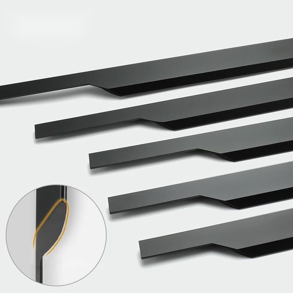 handles & pulls simple american cabinet door edge sealing extended handle black slotting card f-type 18 plate thin
handles & pulls simple american cabinet door edge sealing extended handle black slotting card f-type 18 plate thin