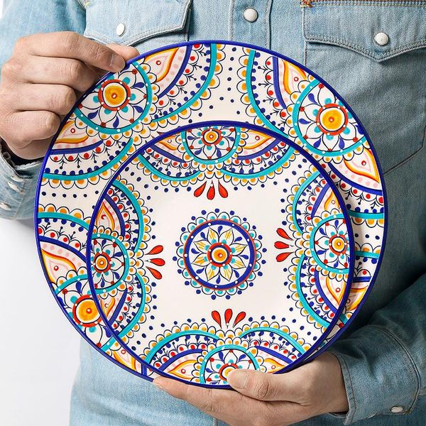 dishes & plates mediterranean style creative ceramic tableware set kitchen home steak western plate salad fruit good-looking dish lb51401 pl
dishes & plates mediterranean style creative ceramic tableware set kitchen home steak western plate salad fruit good-looking dish lb51401 pl