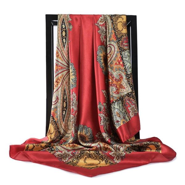 scarves elegant silk satin neck for women fashion floral print kerchief hijab scarf female 90cm square shawls scarfs ladies, Blue;gray
scarves elegant silk satin neck for women fashion floral print kerchief hijab scarf female 90cm square shawls scarfs ladies, Blue;gray