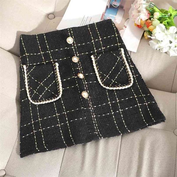 autumn winter women's skirts korean style plaid tweed slim high waist a-line female ll823 210506, Black
autumn winter women's skirts korean style plaid tweed slim high waist a-line female ll823 210506, Black