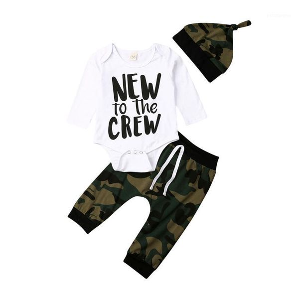 clothing sets autumn baby letter printing long-sleeved romper camouflage lace-up pants hat three-piece suit boy girl1, White
clothing sets autumn baby letter printing long-sleeved romper camouflage lace-up pants hat three-piece suit boy girl1, White