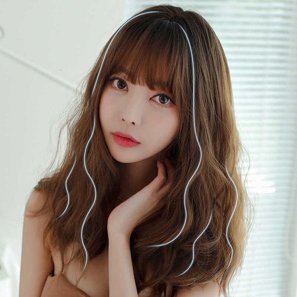 yiwu female natural corn perm long curly hair big wave chemical fiber wig headgear, Black
yiwu female natural corn perm long curly hair big wave chemical fiber wig headgear, Black