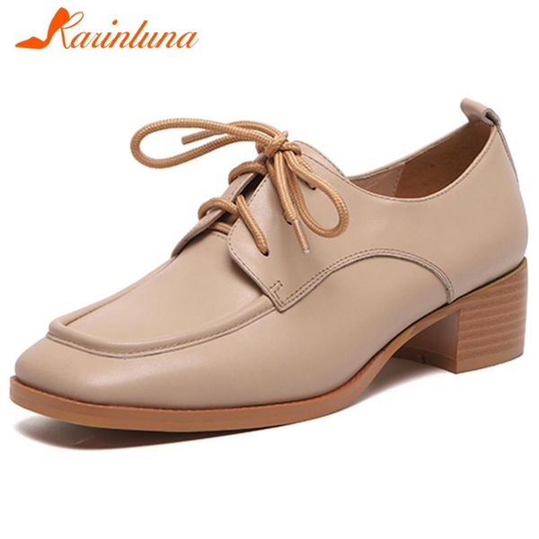 dress shoes karin brand female spring casual office pumps lace up square toe med heel women genuine leather woman, Black
dress shoes karin brand female spring casual office pumps lace up square toe med heel women genuine leather woman, Black