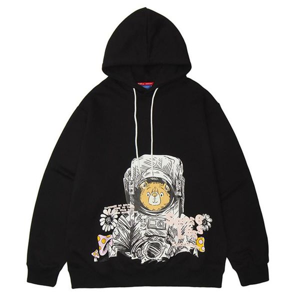 men's hoodies & sweatshirts men fashion cartoon style print hooded streetwear hip hop casual loose pullover, Black
men's hoodies & sweatshirts men fashion cartoon style print hooded streetwear hip hop casual loose pullover, Black