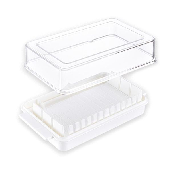 plastic butter cutting storage box transparent cheese cutter slicer keeper tray container with lid kitchen cooking tool bottles & jars
plastic butter cutting storage box transparent cheese cutter slicer keeper tray container with lid kitchen cooking tool bottles & jars