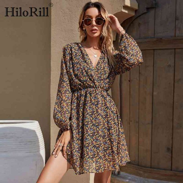 casual print mini dress lady v neck boho floral long sleeve loose pleated chiffon woman ropa de mujer 210508, Black;gray
casual print mini dress lady v neck boho floral long sleeve loose pleated chiffon woman ropa de mujer 210508, Black;gray
