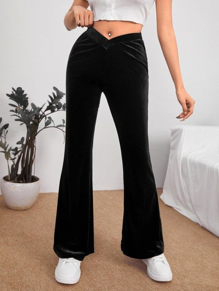 petite solid velvet flare leg pants m36p#, Black;white
petite solid velvet flare leg pants m36p#, Black;white