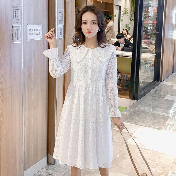 8713# 2021 spring arrival korean fashion maternity dress sweet clothes for pregnant women cute hollow out pregnancy dresses, White
8713# 2021 spring arrival korean fashion maternity dress sweet clothes for pregnant women cute hollow out pregnancy dresses, White
