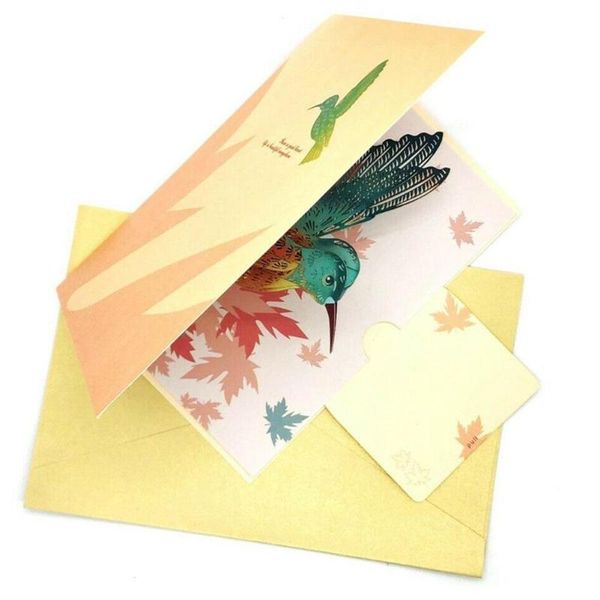 greeting cards 1pcs 3d up hummingbird bird thinking of you day father's wedding for birthday card mother's envelope o1e6
greeting cards 1pcs 3d up hummingbird bird thinking of you day father's wedding for birthday card mother's envelope o1e6