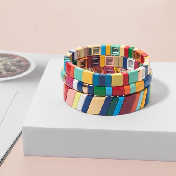 charm bracelets rainbow enamel bracelet lively bright colors women and men autumn winter lucky geometric, Golden;silver
charm bracelets rainbow enamel bracelet lively bright colors women and men autumn winter lucky geometric, Golden;silver
