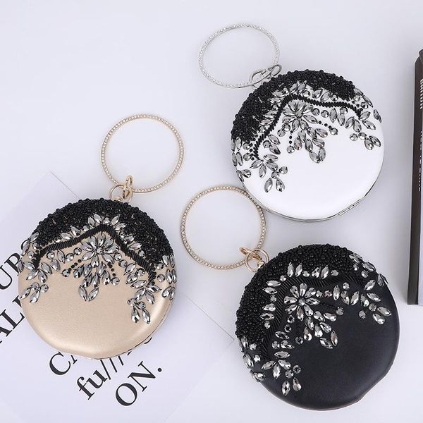 european and american round diamond-encrusted dinner bag handbag ladies party dress evening rhinestone banquet bags
european and american round diamond-encrusted dinner bag handbag ladies party dress evening rhinestone banquet bags