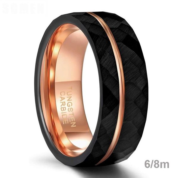 wedding rings black tungsten 6mm 8mm men women thin rose gold groove hammered band luxury ring comfort fit, Slivery;golden
wedding rings black tungsten 6mm 8mm men women thin rose gold groove hammered band luxury ring comfort fit, Slivery;golden
