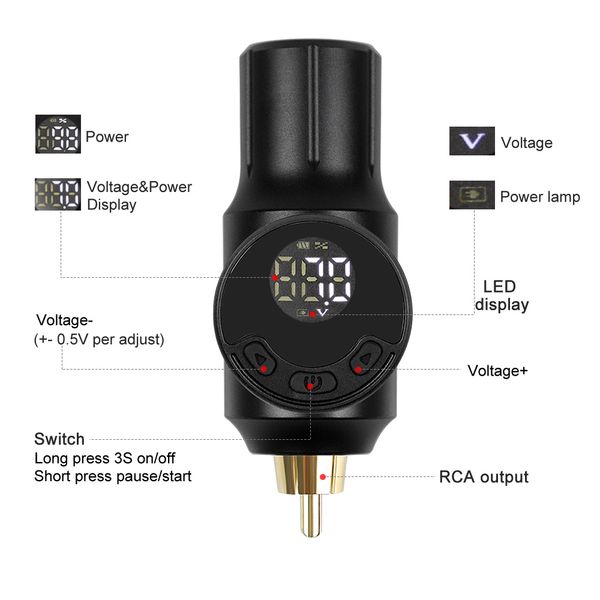 mini wireless tattoo power supply mini power rca connector tattoo battery for tattoo rotary machine mini power supply pe
mini wireless tattoo power supply mini power rca connector tattoo battery for tattoo rotary machine mini power supply pe
